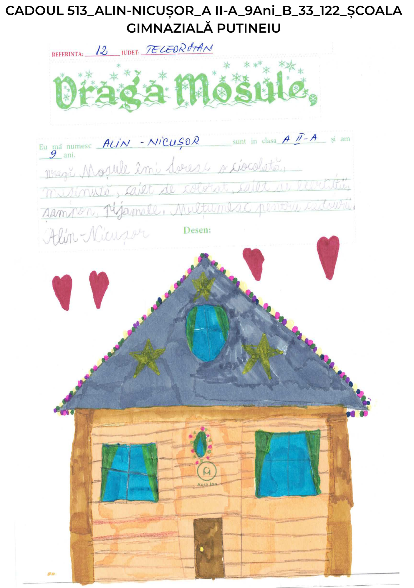 CADOUL 513_ALIN-NICUȘOR_A II-A_9Ani_B_33_122