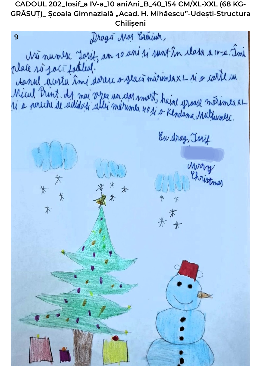 CADOUL 202_Iosif_a IV-a_10 aniAni_B_40_154 CM/XL-XXL (68 KG-GRĂSUȚ)