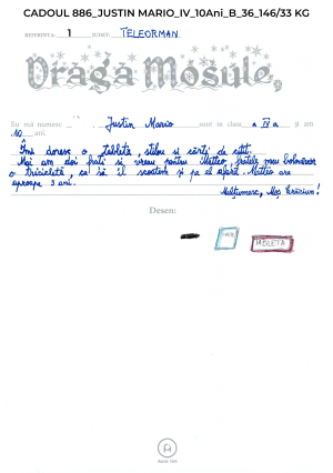 CADOUL 886_JUSTIN MARIO_IV_10Ani_B_36_146/33 KG