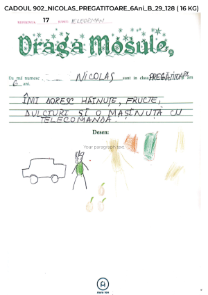 CADOUL 902_NICOLAS_PREGATITOARE_6Ani_B_29_128 ( 16 KG)