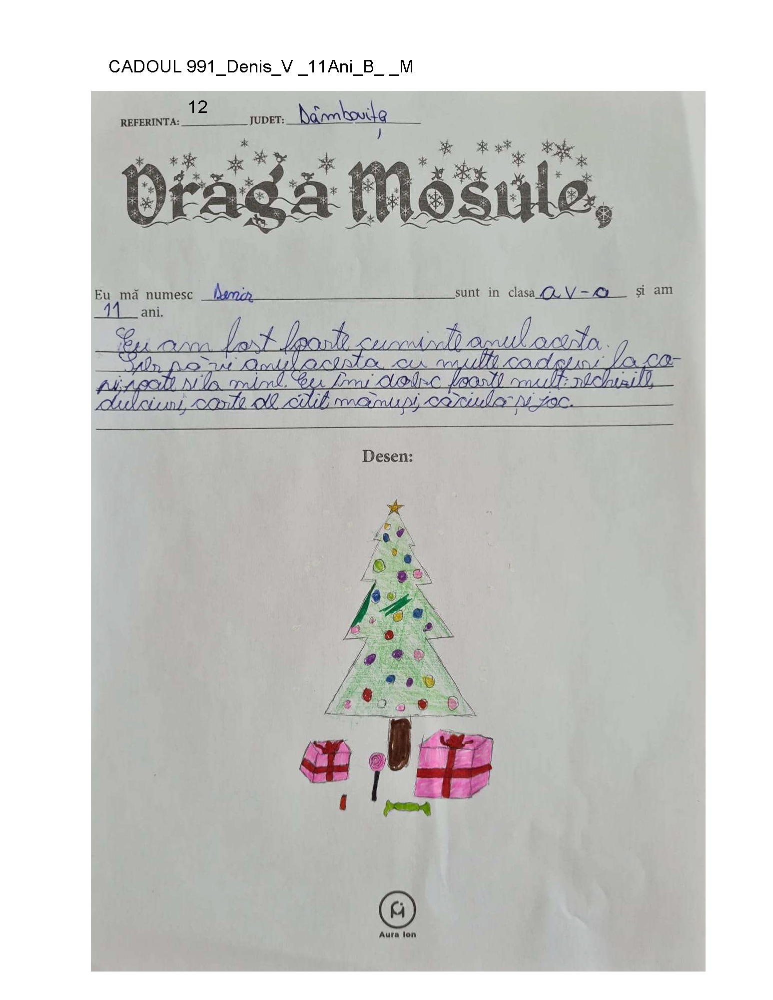 CADOUL 991_Denis_V _11Ani_B_ _M