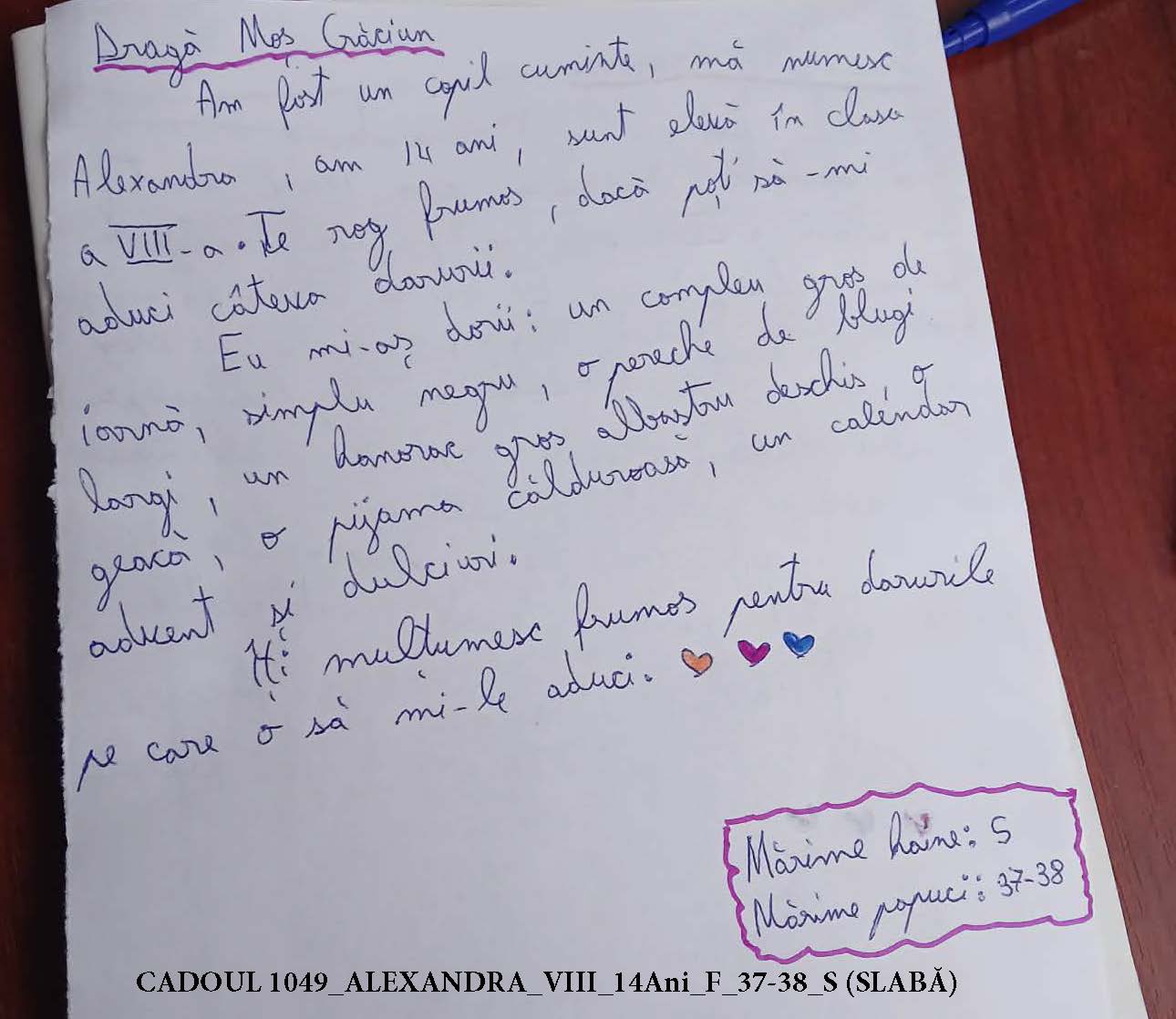 CADOUL 1049_ALEXANDRA_VIII_14Ani_F_37-38_S (SLABĂ)